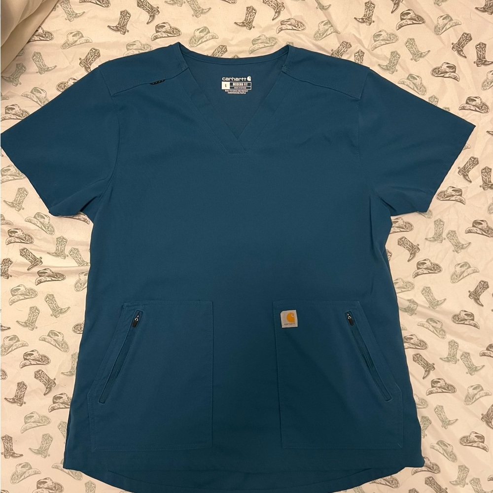 Carhartt Blue Fitted Short Sleeve Tee and Matching Pants